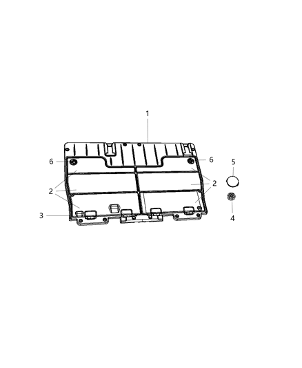 Cover Assembly Load Floor Diagram for 5XQ68DX9AB