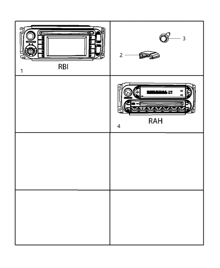 1988 Jeep Wagoneer Radio AM/FM With CD And Equalizer Diagram for 5064575AA