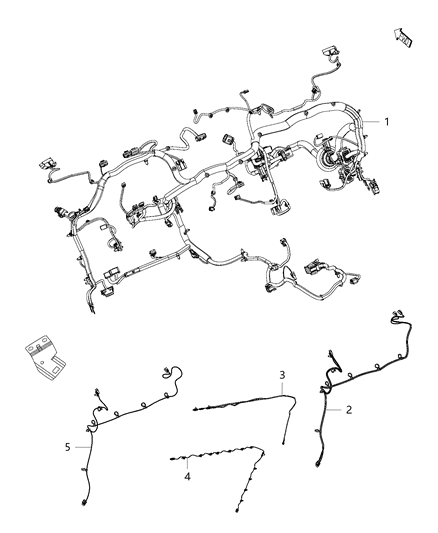2007 Jeep Patriot Wiring Instrument Panel Diagram for 68212878AC