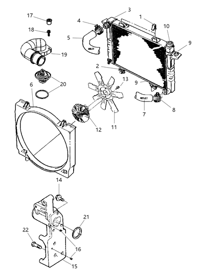 Thermostat Diagram for 5015708AB