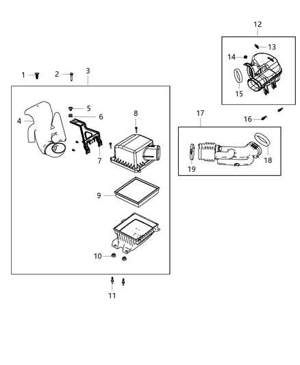 1990 Dodge D250 Bracket Vacuum Pump Diagram for 68087886AA