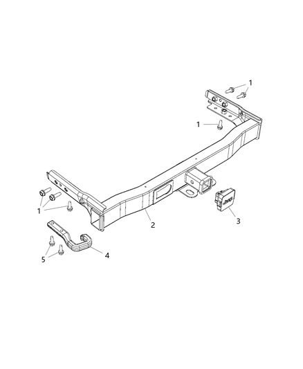 1990 Dodge Ram 50 Hitch Trailer Diagram for 68102272AC