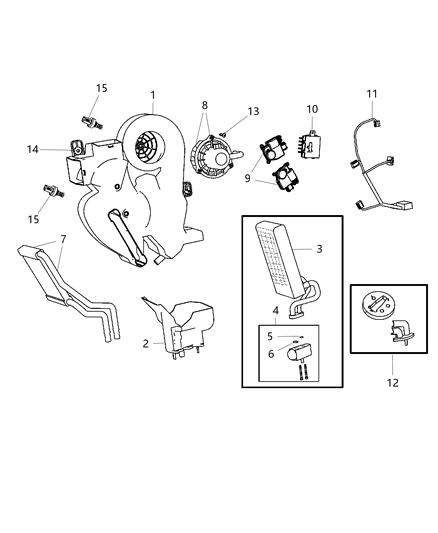 Housing A/C And Heater Upper Diagram for 68232704AA