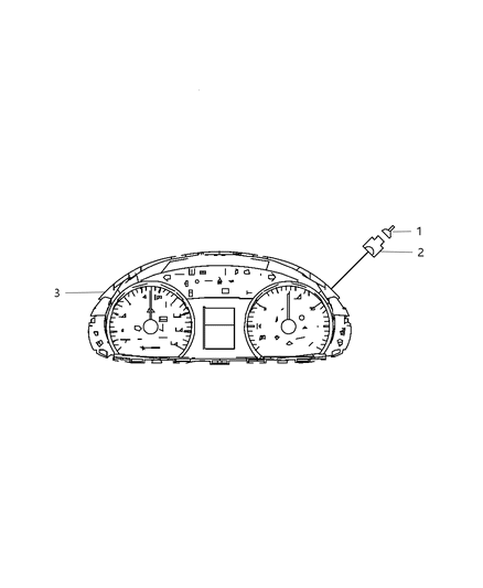 2016 Ram ProMaster 3500 Cluster Instrument Panel Diagram for 68010464AA
