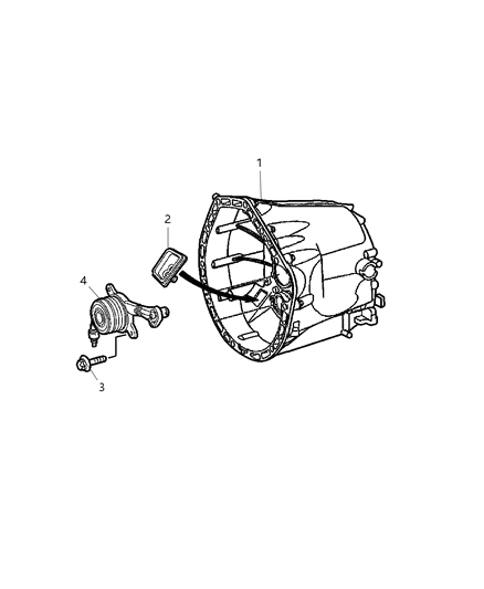 2006 Chrysler Crossfire Case Transmission Diagram for 5142413AA