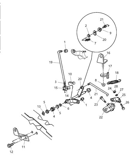1984 Dodge B150 Nut, Bracket Mounting Lock 7/16-14 Diagram for 6028114
