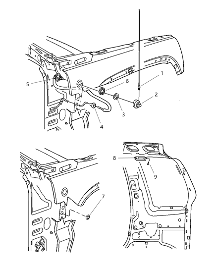 Cable Antenna Diagram for 56038559AF