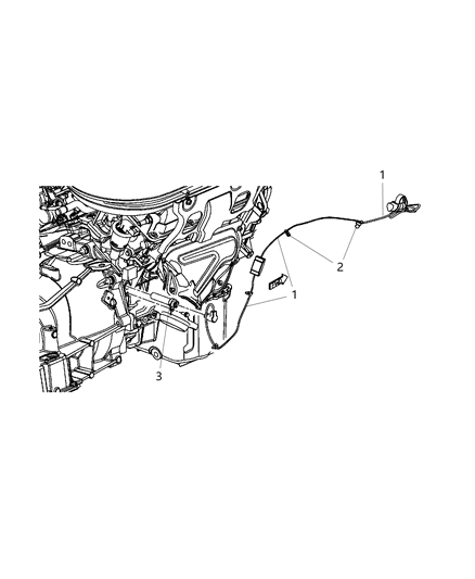 Cord Engine Block Heater Diagram for 68223420AA
