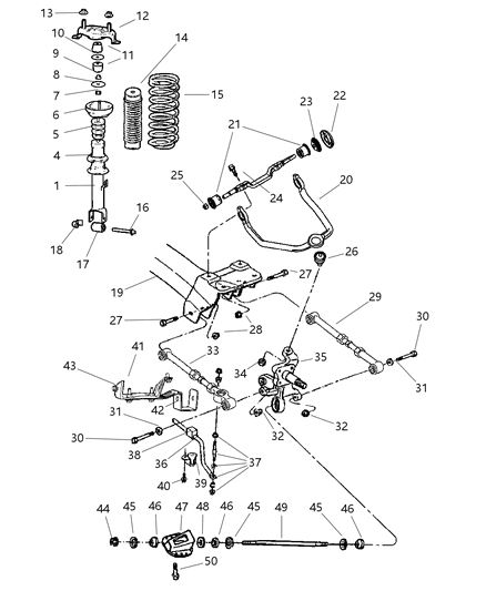 Knuckle Rear Diagram for 4764587AA