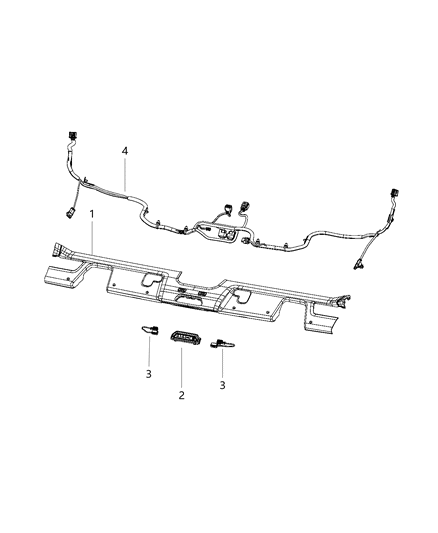 2008 Jeep Compass Molding Windshield Diagram for 6PN63TX7AI