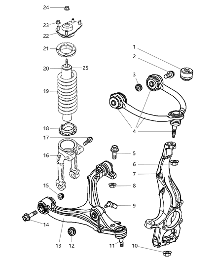Clevis Front Diagram for 52090476AA