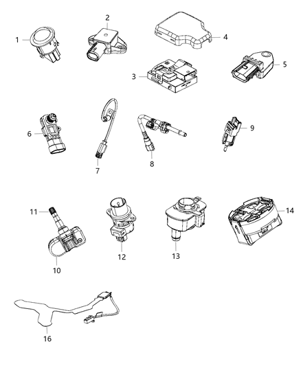 Detector Evaporative System Integrity Module Diagram for 4861959AB