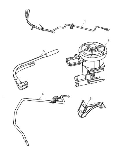 Harness Vapor Purge Diagram for 52121036AE