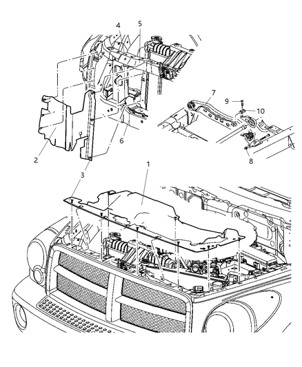 Closure Radiator Diagram for 55362294AA