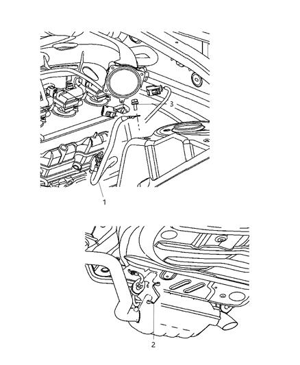 2011 Chrysler 300 Strap Ground Radio Ground Engine Diagram for 5064853AA