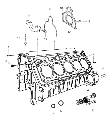 Dowel Front Cover [10Mm] Diagram for 5245055