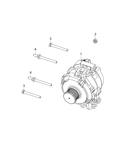 1985 Dodge Ramcharger Generator Engine Diagram for 68329852AD