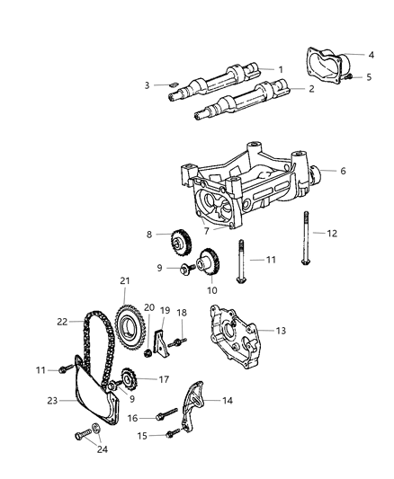 Carrier Balance Shaft Diagram for 4621519AD