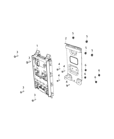 Module Body Controller Diagram for 68424601AD