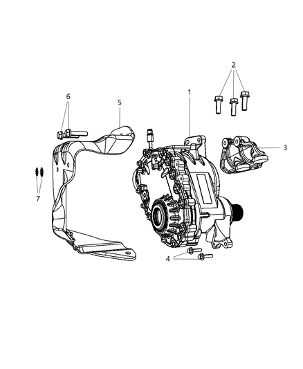 2007 Dodge Durango Shield Heat Diagram for 4809992AC