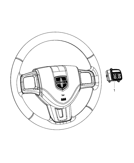 1996 Dodge B1500 Sensor And Bracket Adaptive Speed Control Module Diagram for 68184767AE