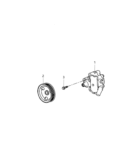 Pump Power Steering Diagram for 4782523AD