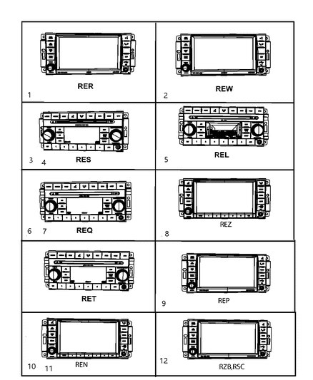 2017 Dodge Viper Radio AM/FM With CD Diagram for 5064959AH