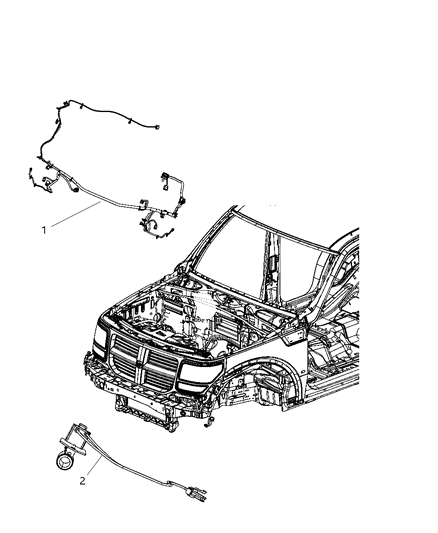 1989 Dodge Aries Wiring Front End Module Diagram for 68078343AB