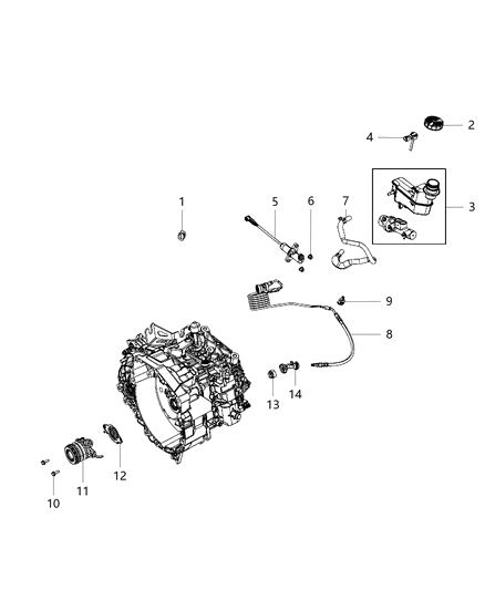 Hose Clutch Hydraulic Diagram for 52104845AE