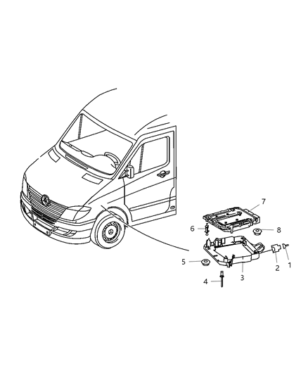 Module Powertrain Control Diagram for 68028085AA