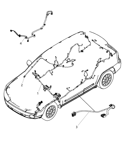 2010 Jeep Grand Cherokee Wiring Unified Body Diagram for 68273536AD