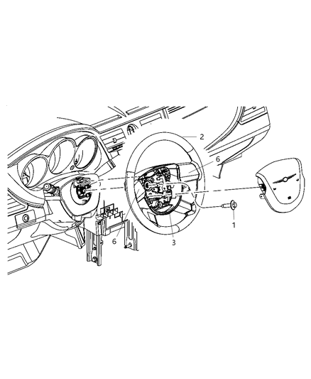 2009 Chrysler Sebring Cover Kit Diagram for 68035659AA
