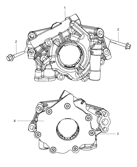 Pump Engine Oil Diagram for 53021622BF