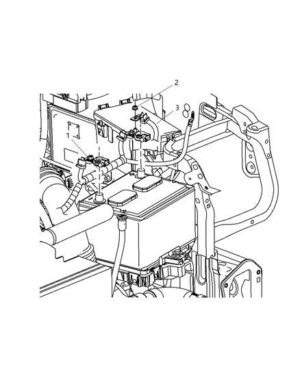 Wiring Battery Positive Diagram for 4801353AA