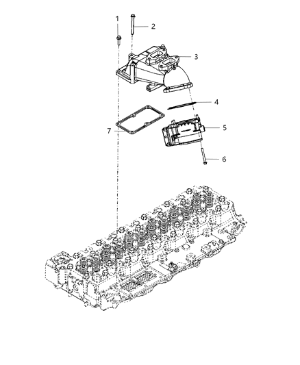 2020 Ram 2500 Plenum Intake Manifold Diagram for 68038759AA