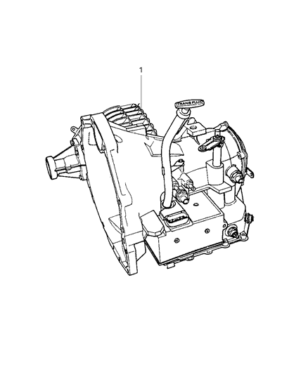 2021 Dodge Durango Transmission Package With Torque Converter Diagram for 68100331AA