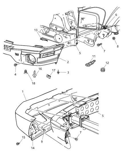 Hook Tow Diagram for 52113439AA