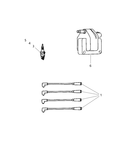 Cable Ignition Diagram for 56041818AC
