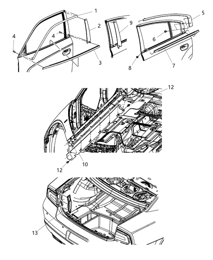Cladding Sill Diagram for 1QA50TZZAB