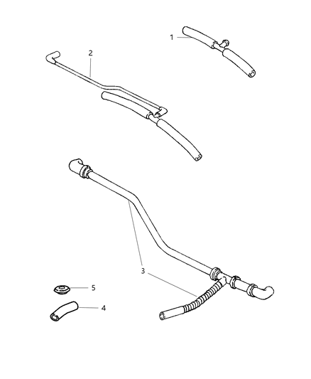 Hose PCV Inlet Diagram for 4848340AC