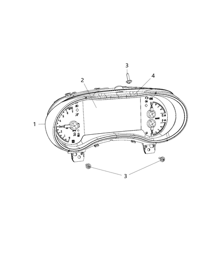 Instrument Cluster Diagram for 68248455AC