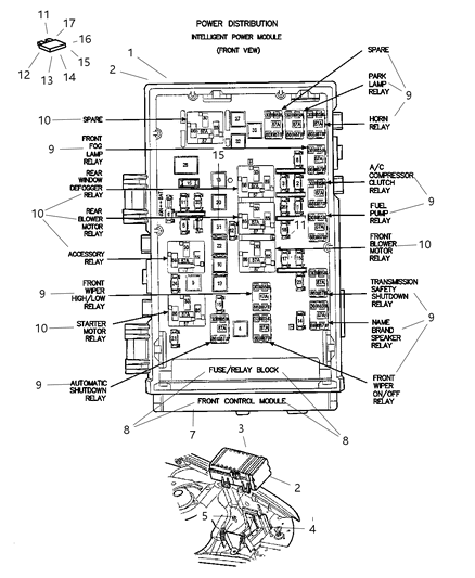Relay Electrical Diagram for 4848879AB
