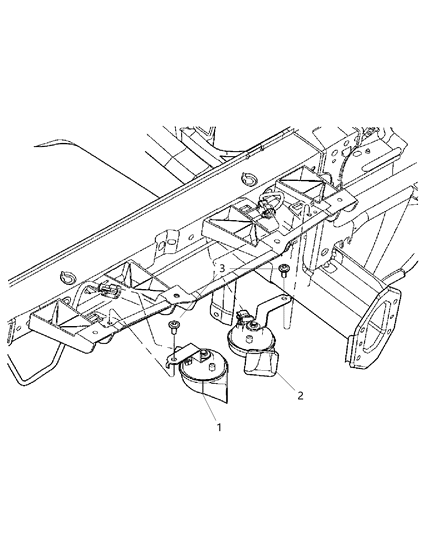 Horn And Bracket Low Note Diagram for 56046499AC