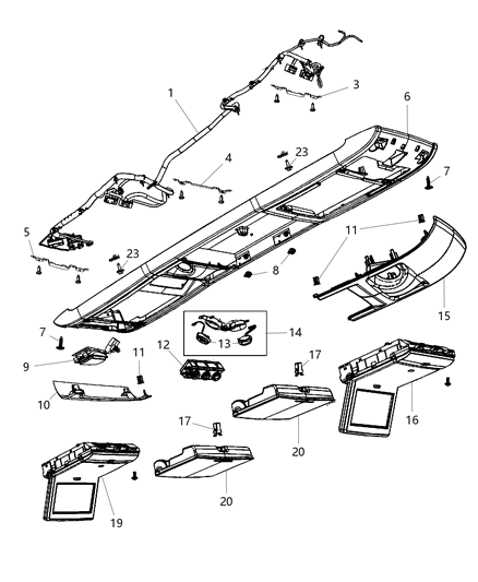 Monitor Media System Diagram for 1WH73HDAAB