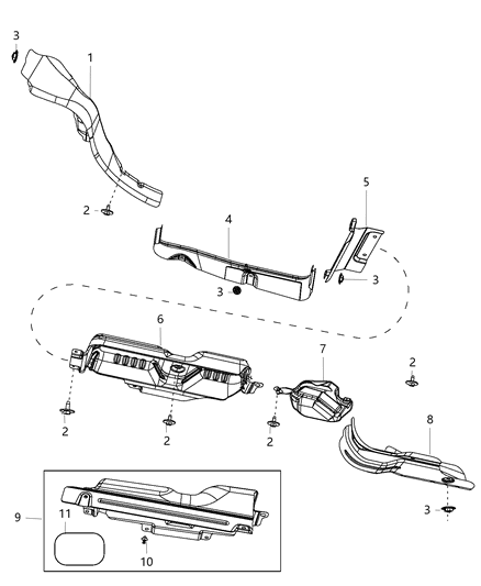 Screw Tapping Hexagon Head Diagram for 6510610AA