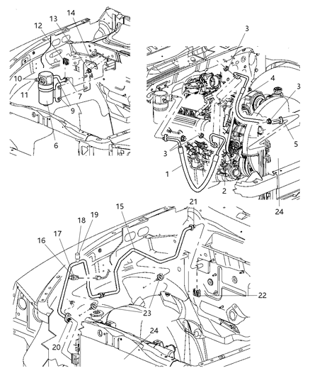 2011 Ram Dakota O Ring Diagram for 5073620AA