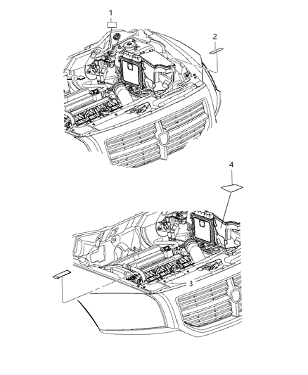 Label A/C System Diagram for 68193962AA