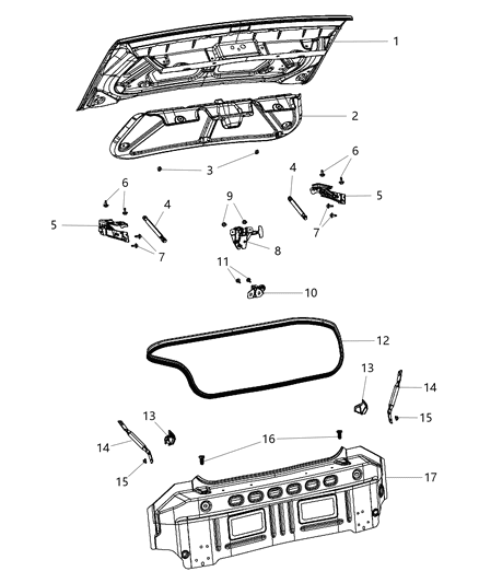 Decklid Diagram for 68044234AD