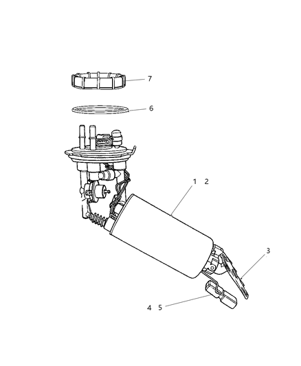 Module Kit Fuel Pump/Level Unit Diagram for 5161377AB