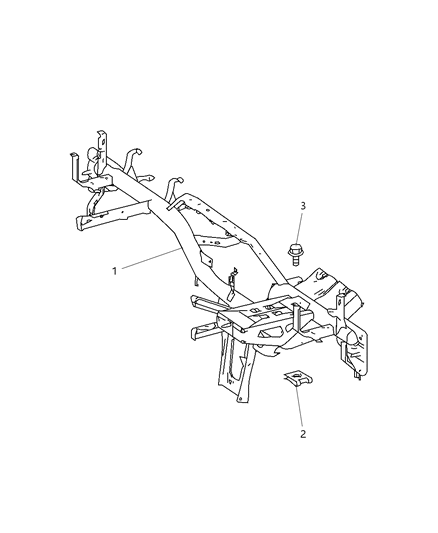 2007 Dodge Sprinter 2500 Frame Instrument Panel Diagram for 68004781AA